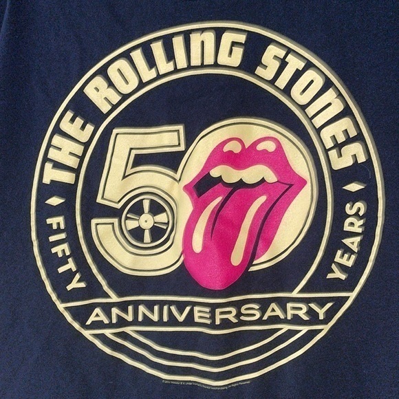 The Rolling‎ Stones 50th Anniversary Graphic Band Tee Shirt Size XL - Picture 2 of 4